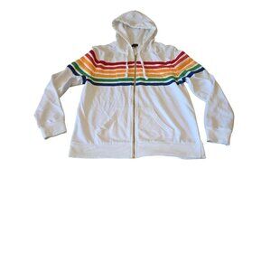 Coco + Carmen Hooded Sweatshirt With Six Stripes Unisex Size S/M